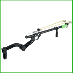 Sports Shooting Long Pole Foldable Slingshot, Outdoor Hunting Slingshot, Powerful  Slingshot Set (Option: Long rod folding slingshot)