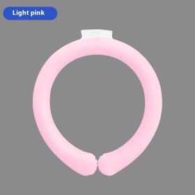 Cooling Neck Hanging Ice Ring Outdoor Sports (Option: Pink 18 ℃)